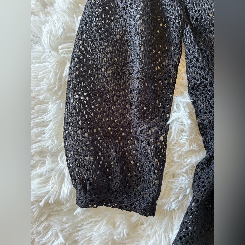 MICHAEL Michael Kors | Black Mesh Top - Picture 4 of 6
